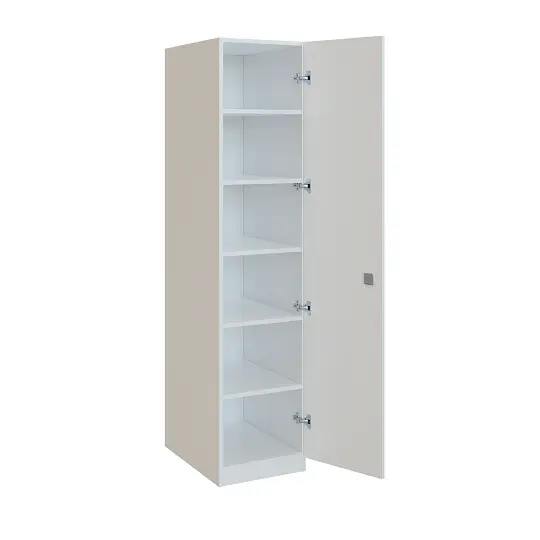 Q 14-40 skříň šatní, 1-dvéřová, 400x600x1800mm, bílá