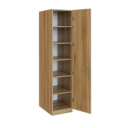 Q 14-40 skříň šatní, 1-dvéřová, 400x600x1800mm, ořech světlý