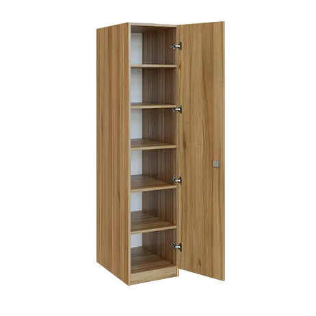Q 14-40 skříň šatní, 1-dvéřová, 400x600x1800mm, ořech světlý
