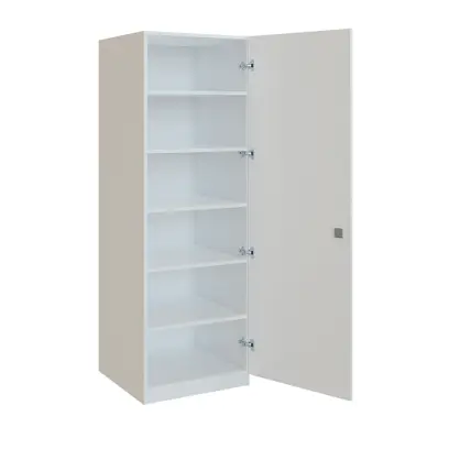 Q 14-60 skříň šatní, 1-dvéřová, 600x600x1800mm, bílá