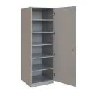 Q 14-60 skříň šatní, 1-dvéřová, 600x600x1800mm, šedá