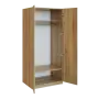 Q 22-80 skříň šatní, 2-dvéřová, 800x600x1800mm, ořech světlý
