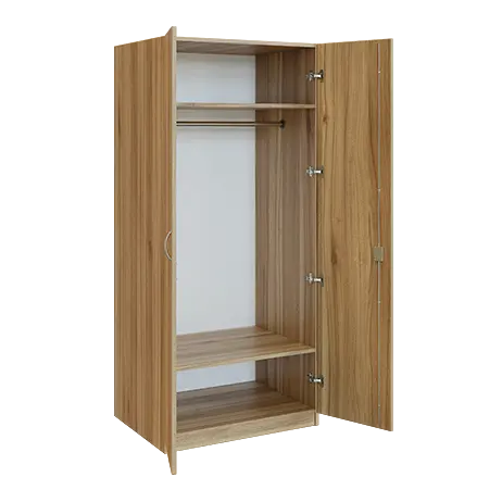 Q 22-80 skříň šatní, 2-dvéřová, 800x600x1800mm, ořech světlý