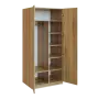 Q 23-80 skříň šatní, 2-dvéřová, 800x600x1800mm, ořech světlý