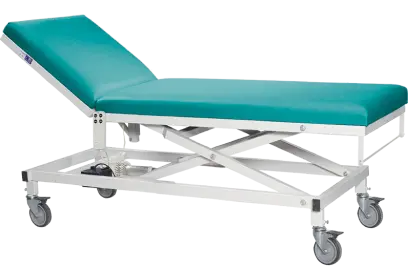 VLE - 005, vyšetřovací lehátko s jedním motorem, tyrkysová