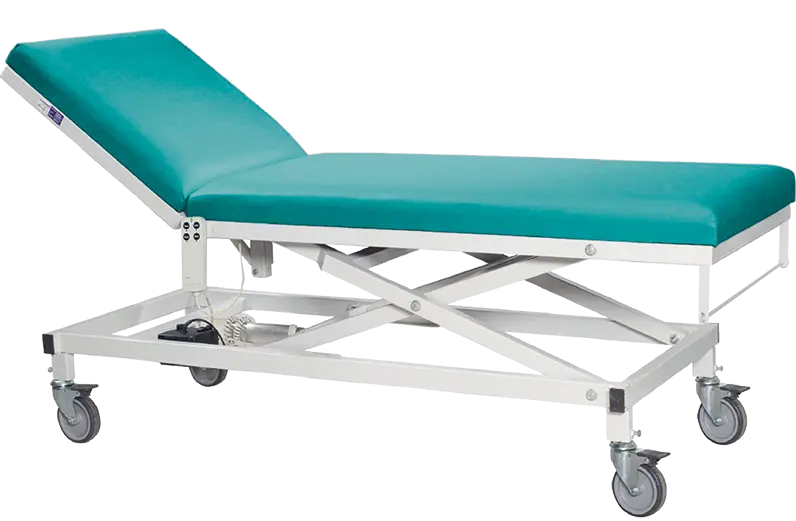 VLE - 005, vyšetřovací lehátko s jedním motorem, tyrkysová