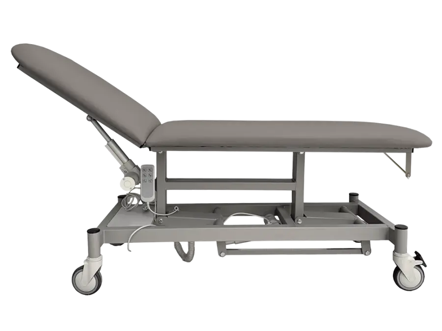 VLE - 002 široké lehátko elektrické, 2-segmentové, šedá