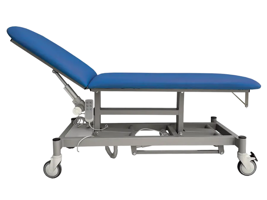 VLE - 002 široké lehátko elektrické, 2-segmentové, modrá