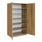 Q 25-100 skříň šatní, 2-dvéřová, 1000x600x1800mm, ořech světlý