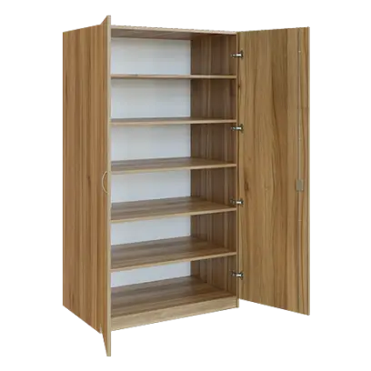 Q 25-100 skříň šatní, 2-dvéřová, 1000x600x1800mm, ořech světlý