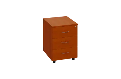 CKC 2 - 00 kontejner pojízdný, 3-zásuvkový, deska 25 mm, centrální zámek, třešeň šumavská