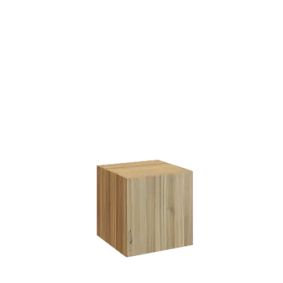 QN-60 skříňový nástavec, 1-dvéřový, 600x600x600mm, ořech světlý