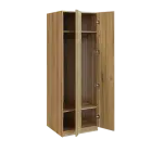 Q 221-60 skříň šatní, 2-dvéřová, 600x600x1800mm, ořech světlý
