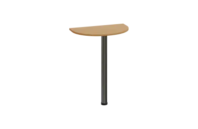 CJD 2 - 60 přístavba jednací, kovová podnož chrom, síla desky 25 mm, široká 600 mm, buk royal