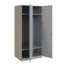 Q 221-80 skříň šatní, 2-dvéřová, 800x600x1800mm, šedá