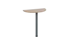 CJD 1 - 70 přístavba jednací, kovová podnož stříbrná, síla desky 18 mm, široká 700 mm, dub bardolino