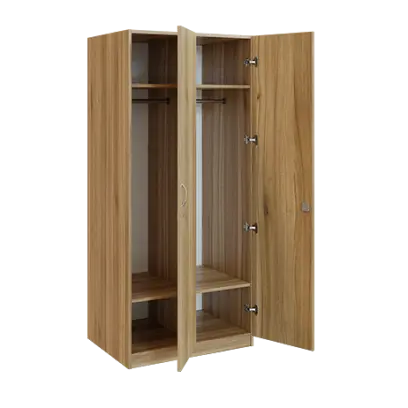 Q 221-80 skříň šatní, 2-dvéřová, 800x600x1800mm, ořech světlý