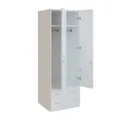 Q 222-60 skříň šatní, 2-dvéřová, 600x600x1800mm, bílá
