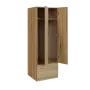 Q 222-60 skříň šatní, 2-dvéřová, 600x600x1800mm, ořech světlý