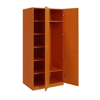 Q 223-80 skříň šatní, 2-dvéřová, 800x600x1800mm, třešeň šumavská