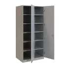 Q 224-80 skříň šatní, 2-dvéřová, 800x600x1800mm, šedá