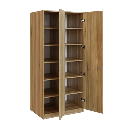 Q 224-80 skříň šatní, 2-dvéřová, 800x600x1800mm, ořech světlý