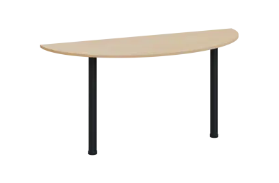 CJC 2 - 160 přístavba jednací, kovová podnož černá, síla desky 25 mm, široká 1600 mm, bříza světlá