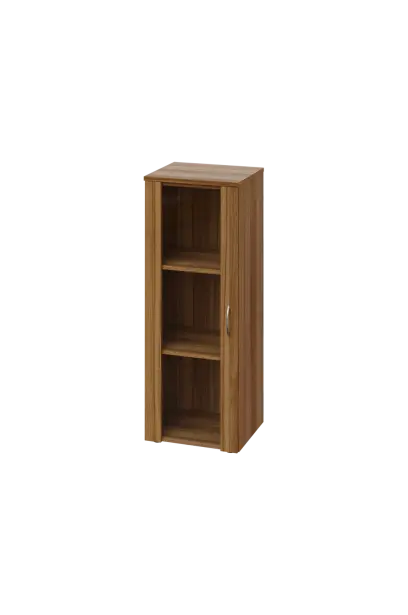 CN 3 - 4S skříň, 1-dveřová/prosklená, levá, 1100x400x400, ořech světlý