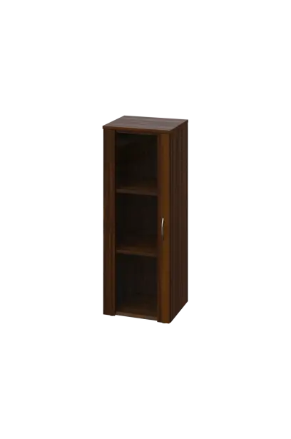 CN 3 - 4S skříň, 1-dveřová/prosklená, levá, 1100x400x400, ořech královský