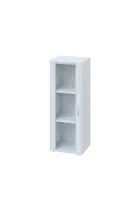 CN 3 - 4S skříň, 1-dveřová/prosklená, levá, 1100x400x400, bílá