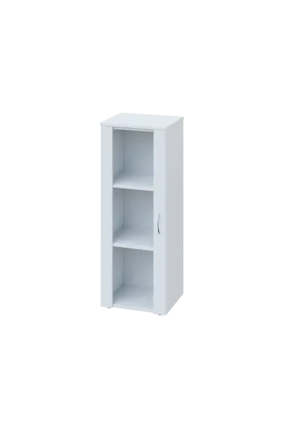 CN 3 - 4S skříň, 1-dveřová/prosklená, levá, 1100x400x400, bílá