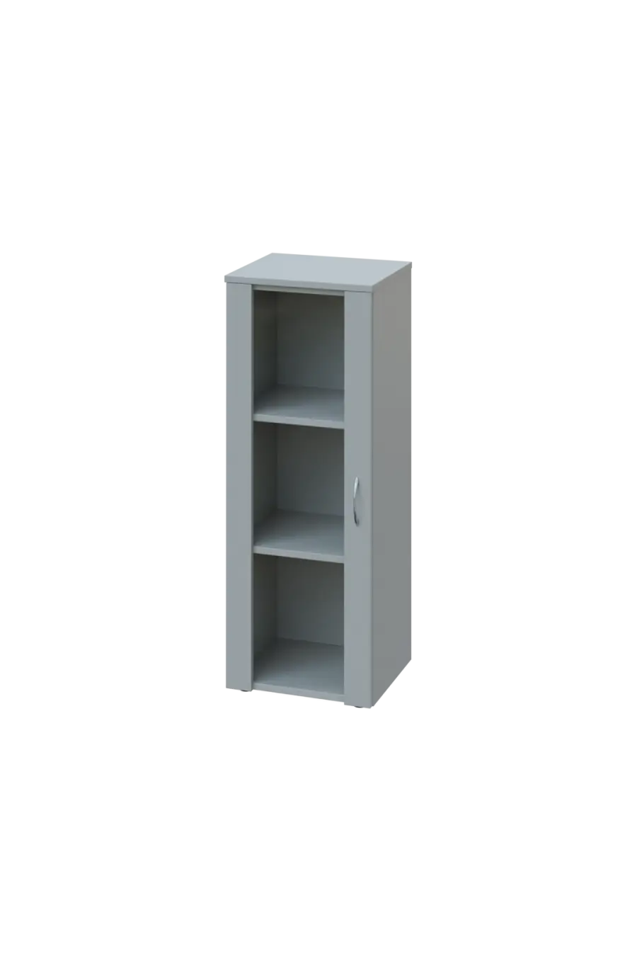 CN 3 - 4S skříň, 1-dveřová/prosklená, levá, 1100x400x400, šedá