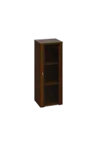 CN 3 - 4S skříň, 1-dveřová/prosklená, pravá, 1100x400x400, ořech královský