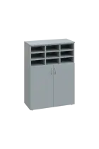 CRG - 3 skříň, 2-dveřová/registrační vložka, 1100x800x400, šedá