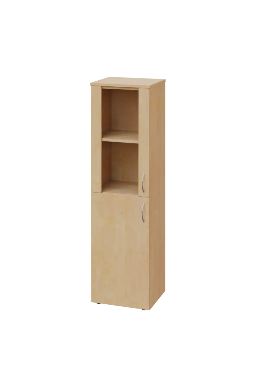 CN 4 - 4DS skříň, 1-dveřová/prosklená, levá, 1450x400x400, bříza světlá