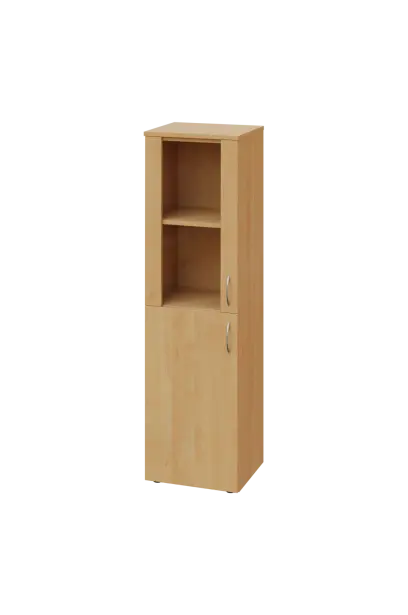 CN 4 - 4DS skříň, 1-dveřová/prosklená, levá, 1450x400x400, javor horský