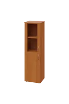 CN 4 - 4DS skříň, 1-dveřová/prosklená, levá, 1450x400x400, olše jantar