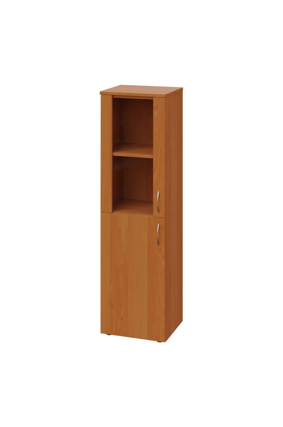 CN 4 - 4DS skříň, 1-dveřová/prosklená, levá, 1450x400x400, olše jantar