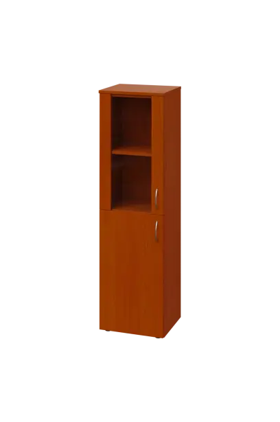 CN 4 - 4DS skříň, 1-dveřová/prosklená, levá, 1450x400x400, třešeň šumavská