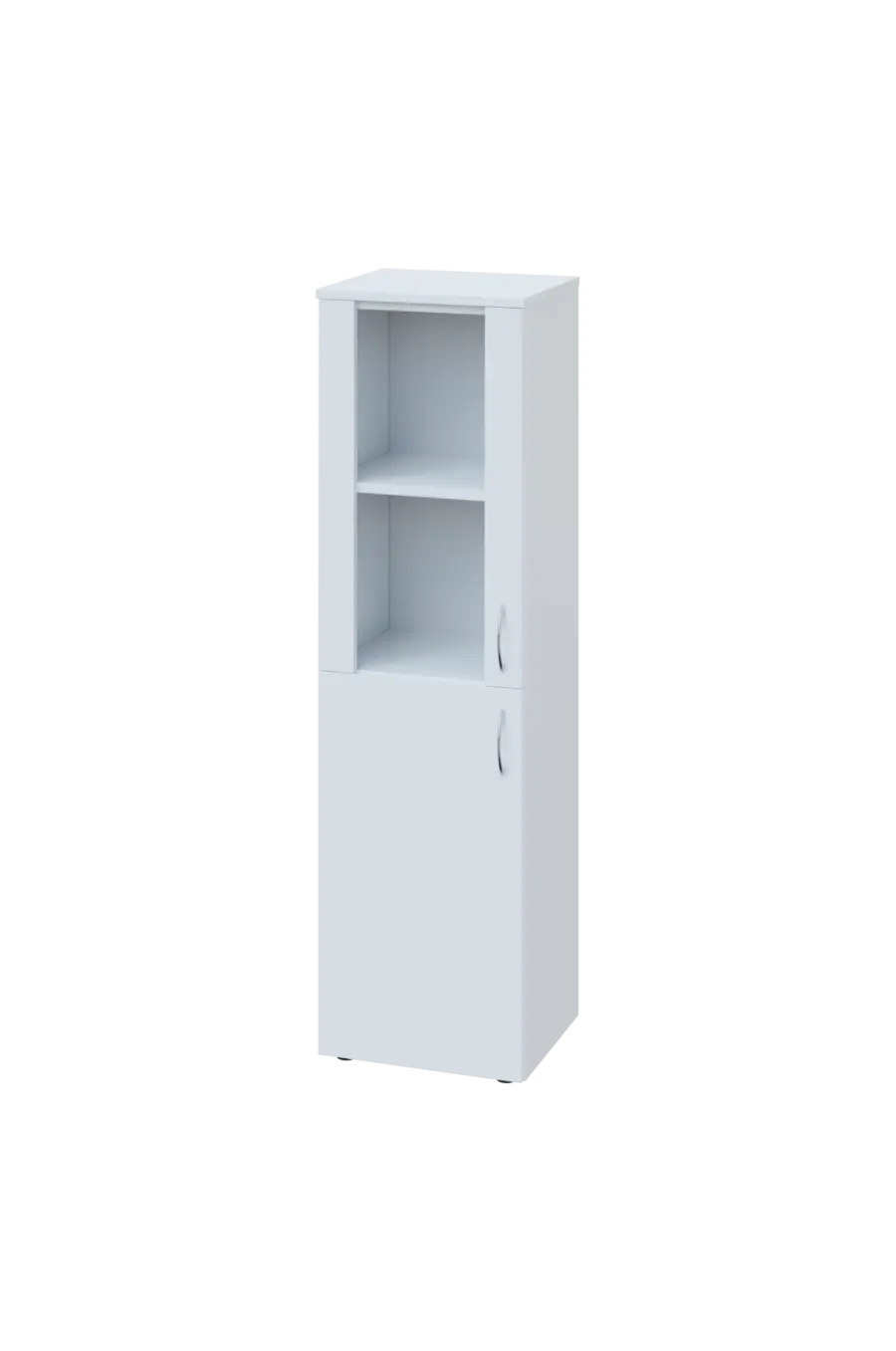 CN 4 - 4DS skříň, 1-dveřová/prosklená, levá, 1450x400x400, bílá