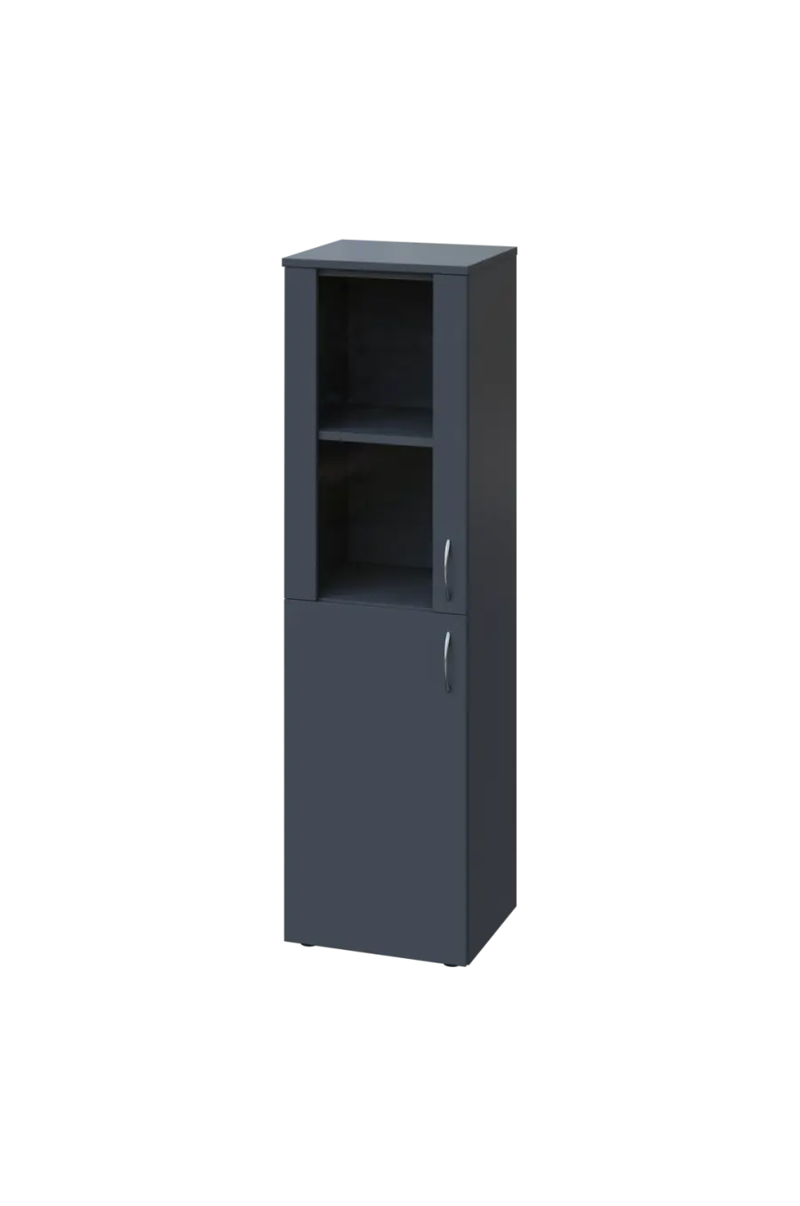 CN 4 - 4DS skříň, 1-dveřová/prosklená, levá, 1450x400x400, antracit