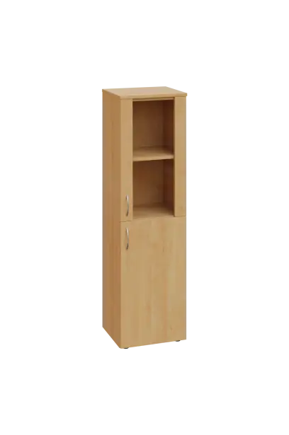 CN 4 - 4DS skříň, 1-dveřová/prosklená, pravá, 1450x400x400, javor horský