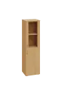 CN 4 - 4DS skříň, 1-dveřová/prosklená, pravá, 1450x400x400, javor horský