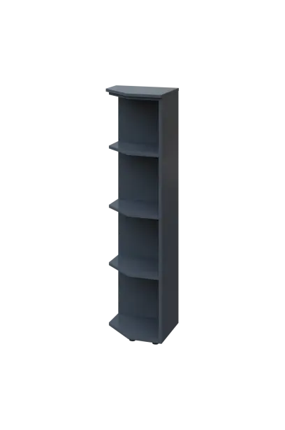 CZ 4 - 4 skříň, rohová, levá, 1450x400x400, antracit