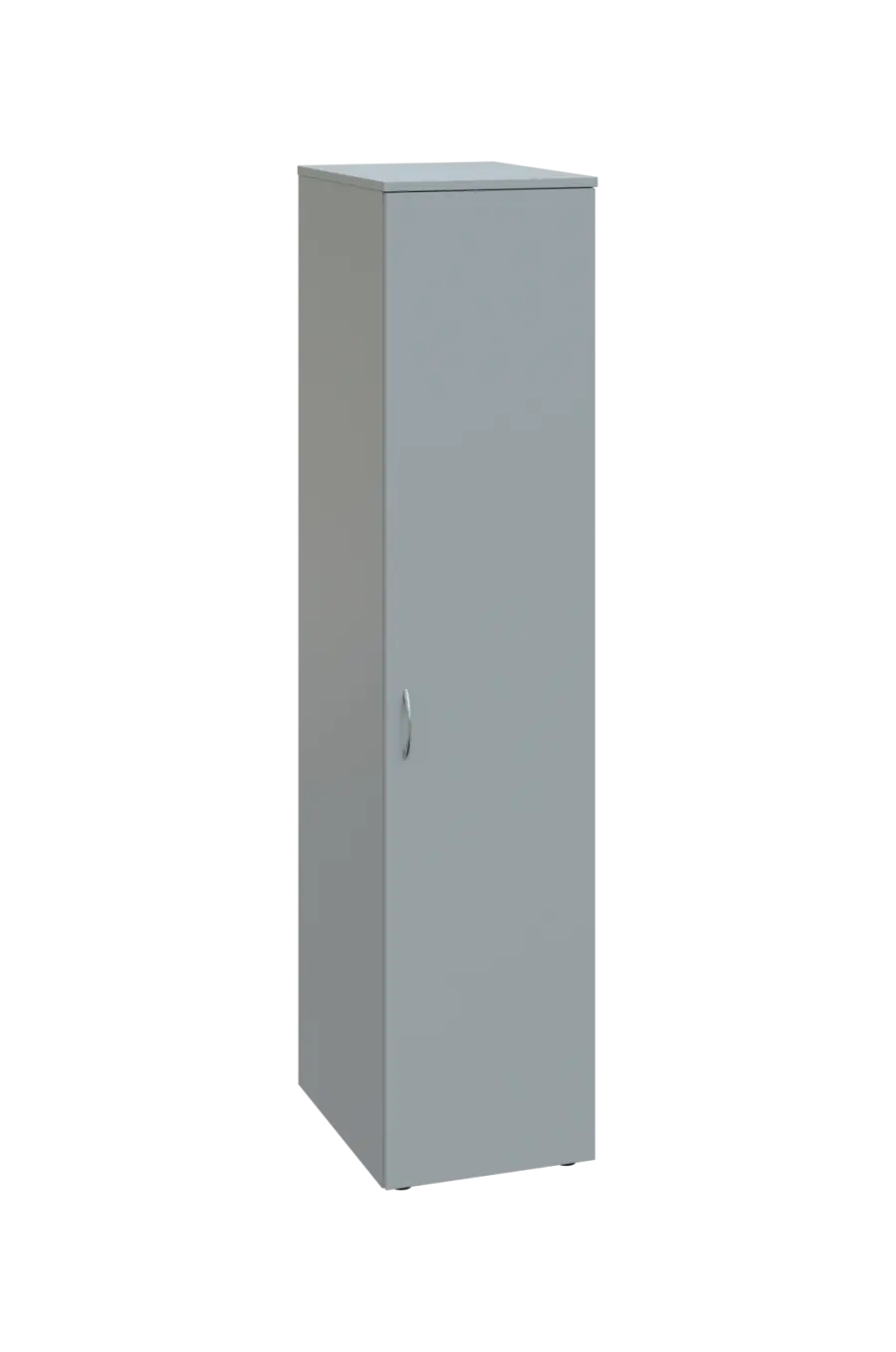 CST 4 - 41 šatní skříň, 1-dveřová, tyč, pravá, 1450x400x600, šedá
