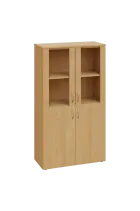 CN 4 - 8DS skříň, 4-dveřová/prosklená, 1450x800x400, javor horský