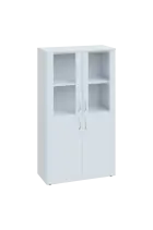 CN 4 - 8DS skříň, 4-dveřová/prosklená, 1450x800x400, bílá