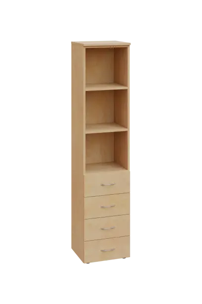 CN 5 - 44ZN skříň, 4-zásuvková/nika, 1800x400x400, bříza světlá