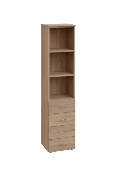 CN 5 - 44ZN skříň, 4-zásuvková/nika, 1800x400x400, dub bardolino