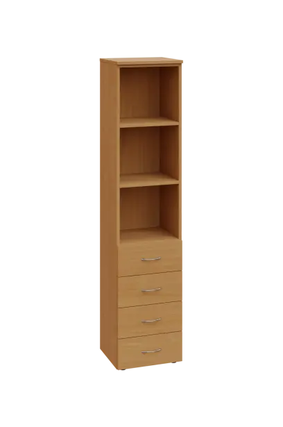 CN 5 - 44ZN skříň, 4-zásuvková/nika, 1800x400x400, buk royal